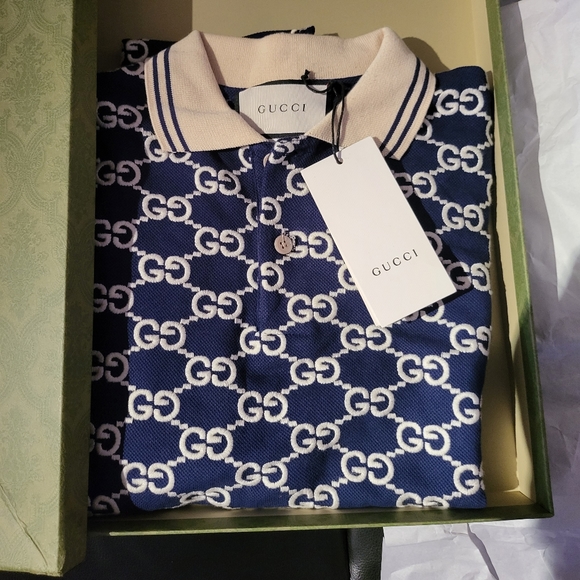 Authentic Gucci GG Monogram Motif Embroidered Tshirt - Picture 6 of 10